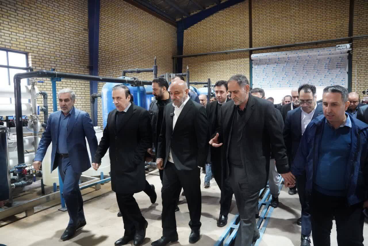 بهره برداری از تصفیه‌خانه شرکت آریان فولاد بوئین‌زهرا