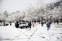 ببینید | پایتخت تاریخی ایران زیر پتوی برف!