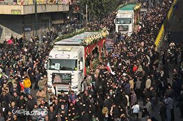 گزارش تصویری | تشییع پیکر پاک یکصد شهید گمنام دفاع مقدس