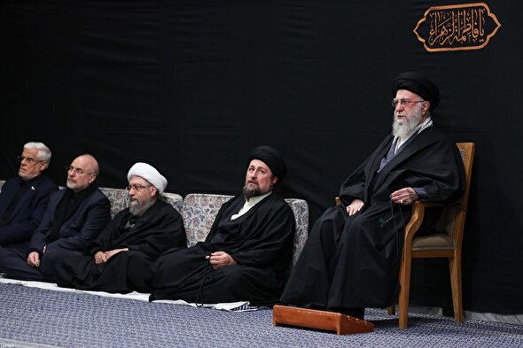 عکس | مراسم شام شهادت حضرت زهرا (س) با حضور رهبر انقلاب برگزار شد
