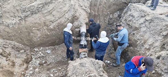 تقويت ايمني و پايداري خط 10 اينچ چالدران با اجراي اسليو نوع  B