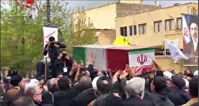 ببینید |  تشییع پیکر حجت الاسلام خطیب وزیر اطلاعات در قم