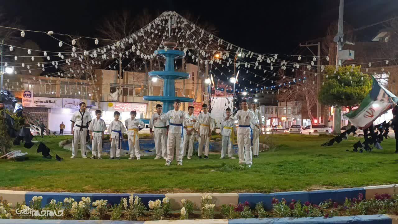 حضور جامعه ورزش و جوانان شهرستان سامان در تجمعات بصیرتی مردم +تصاویر