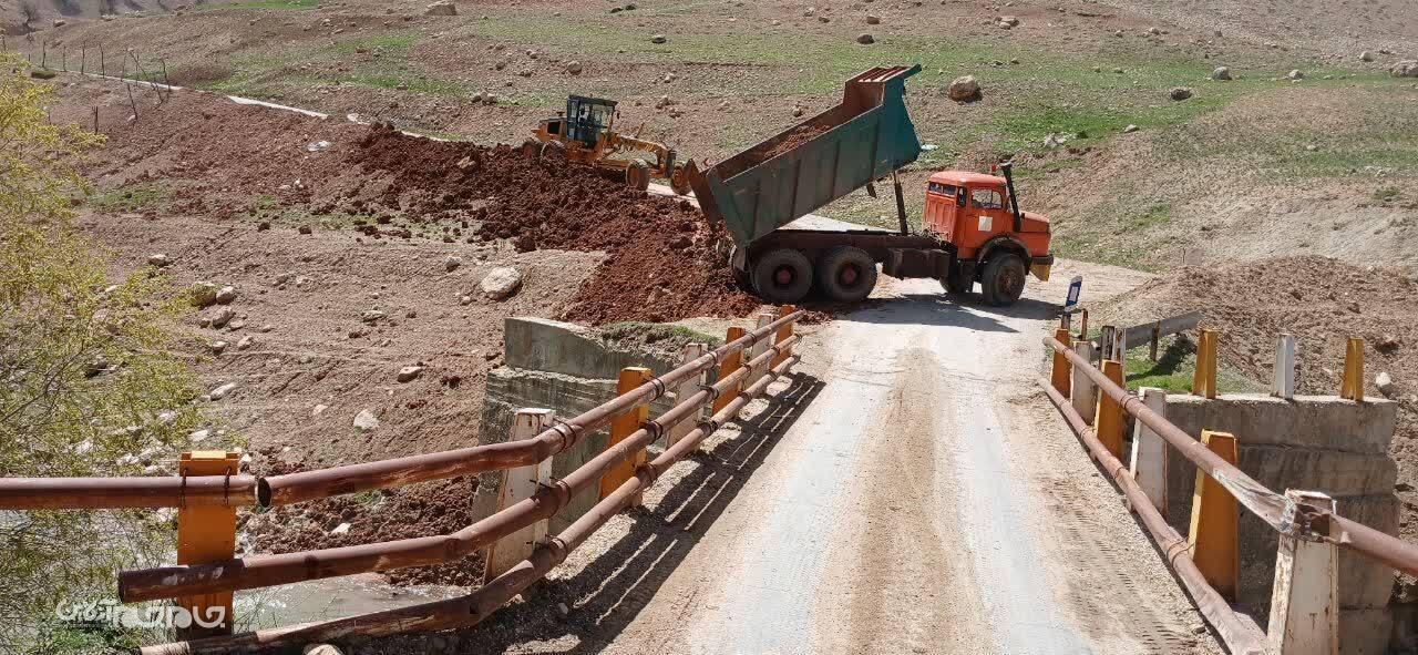 آغاز عملیات ایمن‌سازی محور روستایی نوترکی - آبسرده توسط راهداری اردل