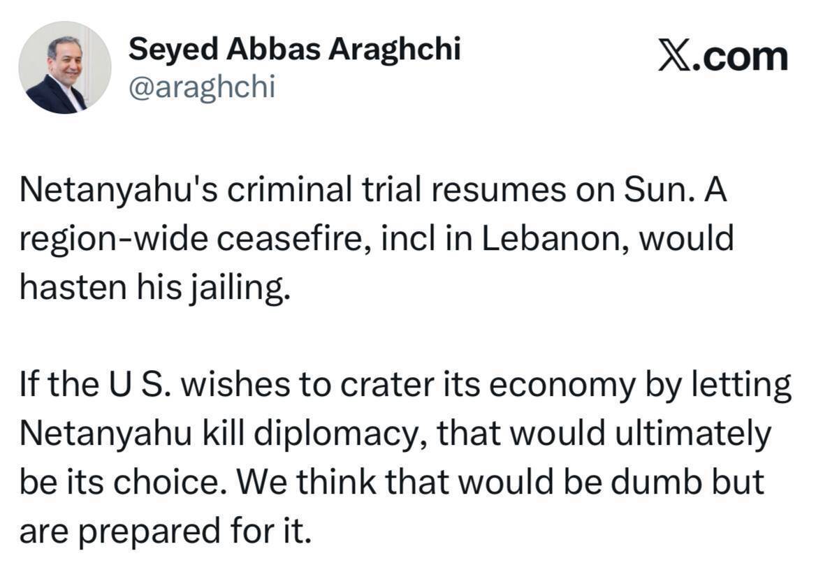 اگر آمریکا خواهان نابودی دیپلماسی و اقتصاد خود است، ما آماده‌ایم