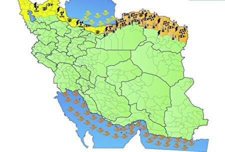 رگبار شدید باران برای شمال شرق