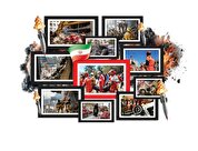 آتش‌نشانان‌ ایستاده میان آتش و آوار