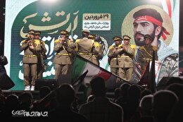 گزارش تصویری | تجمع شبانه مردم در حمایت از مدافعان وطن