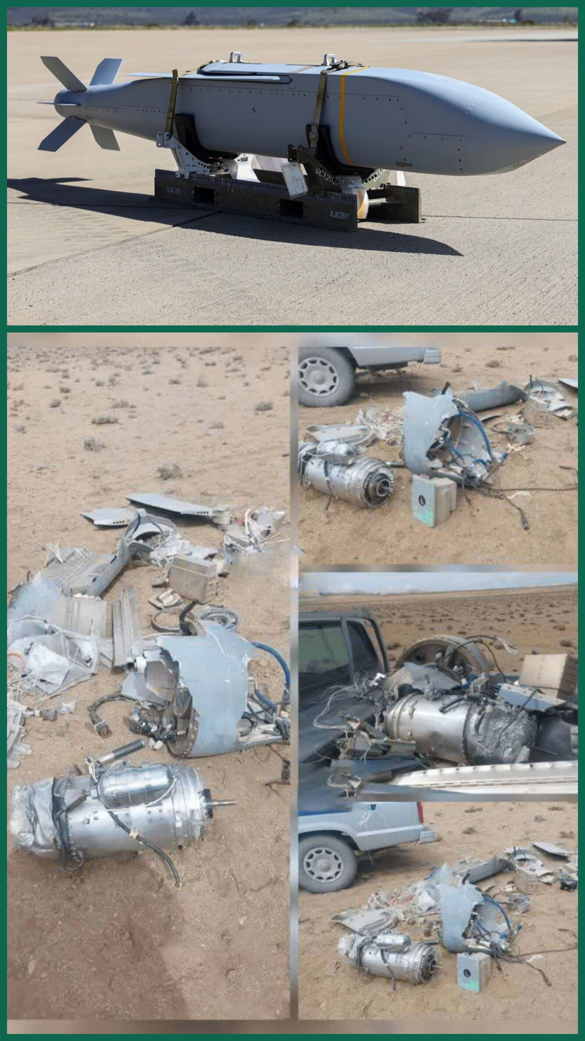 انهدام دو فروند موشک agm-۱۵۸ کروز در آسمان تهران