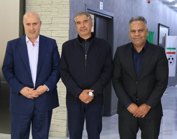دیدار انارکی محمدی با مهدی تاج پیش از اعزام تیم ملی به جام جهانی