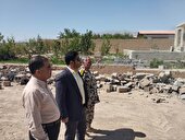 بازگشت ۴۴۰۰ مترمربع اراضی کشاورزی مهریز به چرخه تولید
