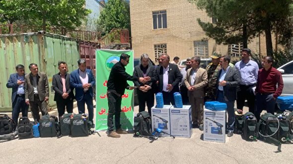ابداع جوان خلاق دنانشین در میدان مهار آتش سوزی جنگل ها