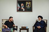 گزارش تصویری | تشرف امیر قلعه نویی به آستان مقدس مسجد جمکران
