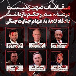 عکس نوشت | مقامات صهیونیست در صف صدور حکم بازداشت دادگاه لاهه به اتهام جنایات جنگی