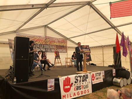 تبیین ابعاد تجاوز دشمن به ایران در جشن ملی منطقه کاستییا در اسپانیا