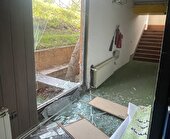 عکس | تخریب بخش‌هایی از آکادمی فدراسیون اسکواش در حملات دشمن