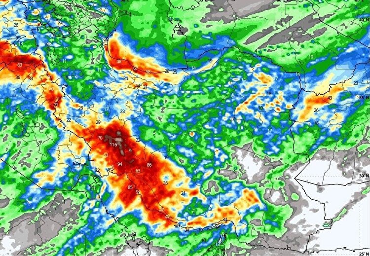 هشدار نارنجی بارش‌ در چند استان