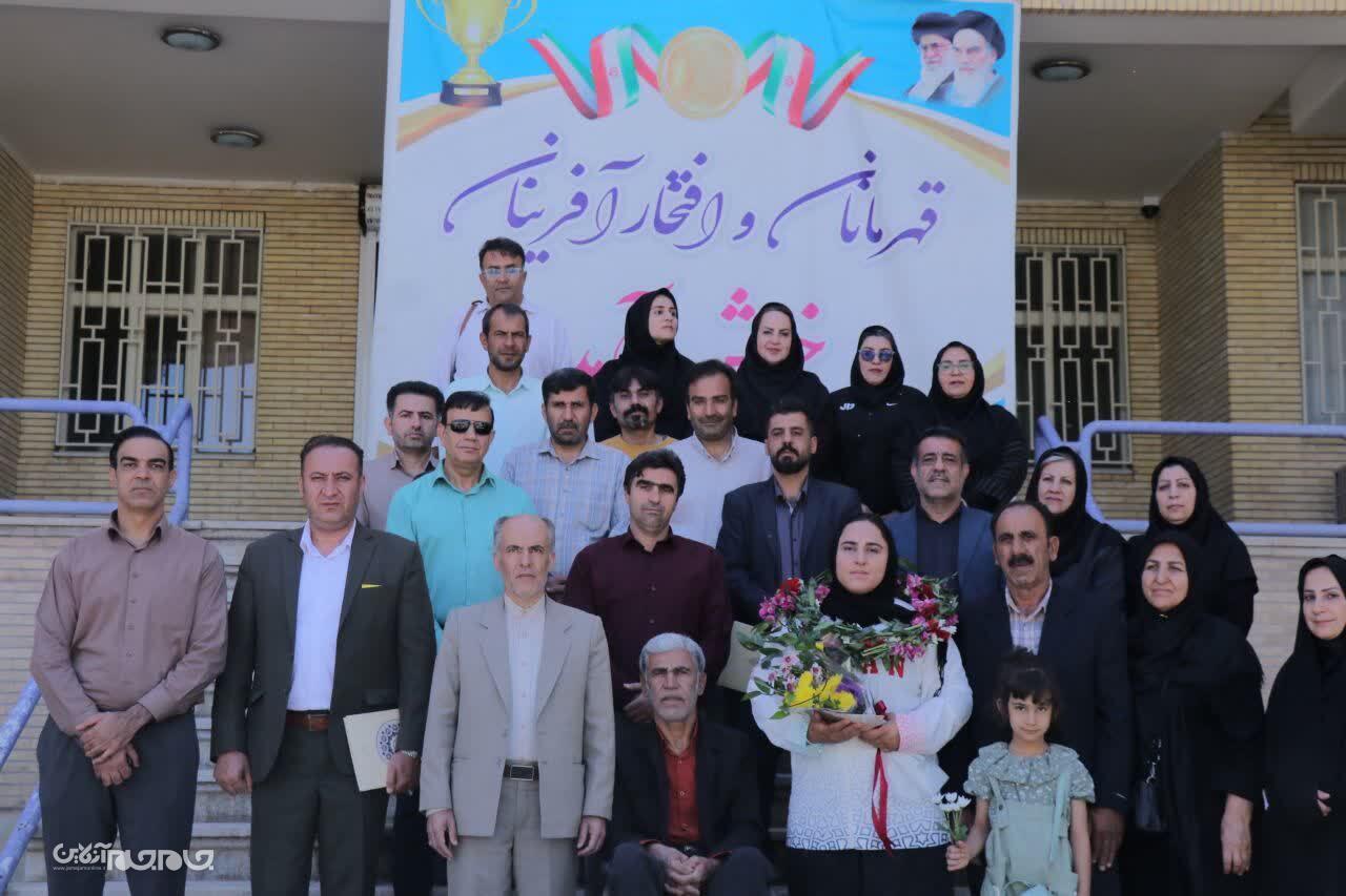 استقبال از مدال آور بازی های آزاد پاراوزنه برداری جهان +تصاویر