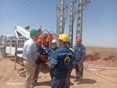 احداث ۶ کیلومتر شبکه فشار متوسط در کمتر از ۳۶ ساعت در توزیع برق خراسان شمالی