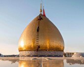 شست‌وشوی گنبد حرم حضرت اباالفضل العباس (علیه‌السلام) در آستانه ماه محرم فیلم و عکس