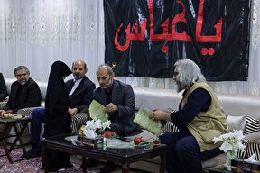 گزارش تصویری | حضور رئیس صداوسیما در منزل شهید دکتر علی لاریجانی