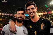 عکس | دروازه‌بان رئال مادرید کنعانی‌زادگان را فالو کرد