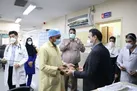 دیدار مدیرکل تعاون کار و‌ رفاه اجتماعی هرمزگان با پرستاران بیمارستان تامین اجتماعی خلیج فارس