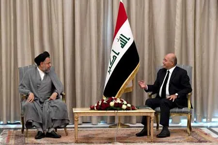 وزیر اطلاعات ایران با رئیس جمهور عراق دیدار کرد