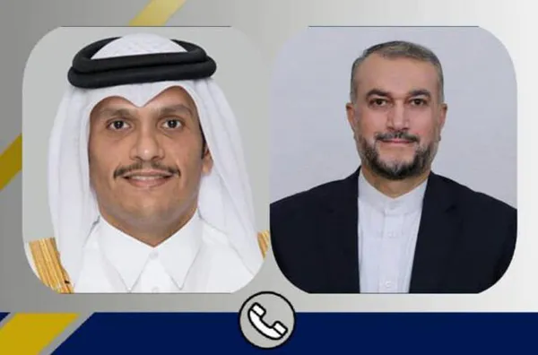 گفت‌وگوی تلفنی امیرعبداللهیان و نخست وزیر و وزیر خارجه قطر