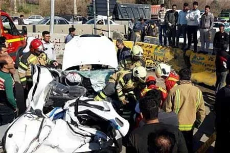 ۹ تصادف فوتی در ۵ روز پایانی سال ۹۹