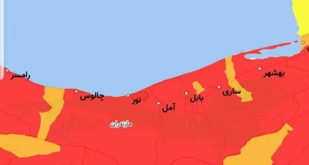 وضعیت کرونا در ۱۸ شهر استان قرمز است/ آمار بستری‌شدگان از هزار نفر گذشت