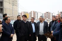 بازدید معاون عمرانی استاندار از دو سایت طرح نهضت ملی مسکن