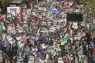 فریاد فلسطین در قلب لندن | هزاران نفر علیه محاصره غزه راهپیمایی کردند