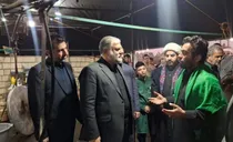 بازدید دکتر عظیمی شهردار کلانشهر قم از ایستگاه صلواتی مستقر در ورودی عوارضی آزادراه قم - تهران