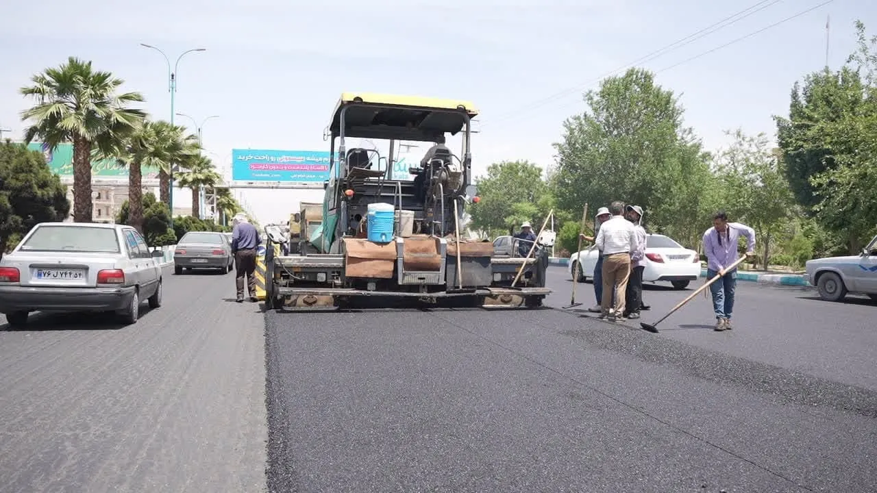 آسفالت بلوار جانباز نونوار می‌شود