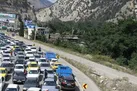 ترافیک سنگین در محور کرج - چالوس