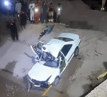 مفقود شدن کودک ۳ ساله در سانحه رانندگی