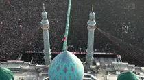 تشییع پیکر مطهر رهبر شهید انقلاب در مسجد جمکران