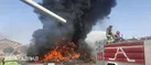 فیلم_آتش سوزی در شهرک صنعتی شهرستان بروجن