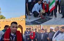 قهرمان چهارمحال و بختیاری، پرچم ایران را در جهان به اهتزاز در آورد