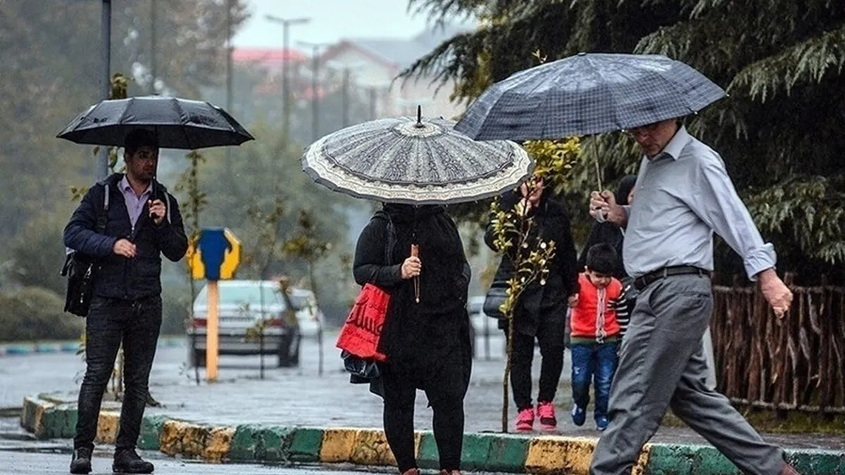 بارش باران در اغلب استان‌ها تا اواسط هفته
