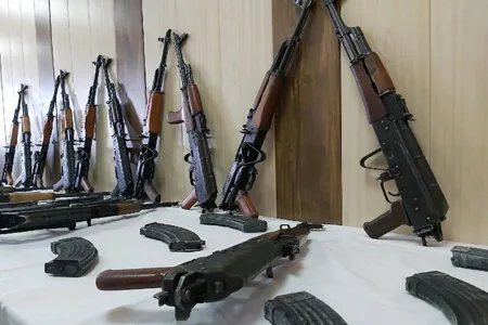 کشف ۹۴ قبضه انواع سلاح غیرمجاز در خوزستان