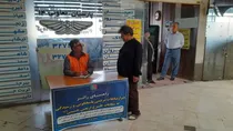 میز ارتباطات مردمی ویژه زائران اربعین در پایانه شهید کلانتری کرج راه‌اندازی شد