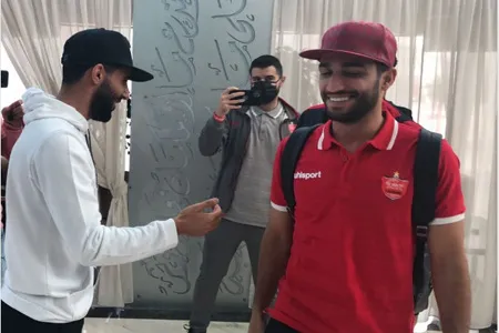خداحافظی بشار رسن با بازیکنان پرسپولیس