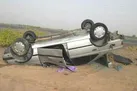 یک کشته و سه مصدوم در پی واژگونی پژو ۴۰۵
