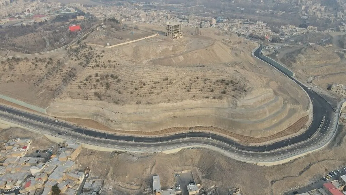 رینگ ۳۰ متری تپه مرادآب آماده تردد شهروندان شد