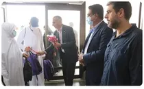 استقبال از حجاج بیت الله الحرام در فرودگاه بین‌المللی بندرعباس