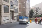 ریزش ساختمان قدیمی در خیابان یوسف آباد