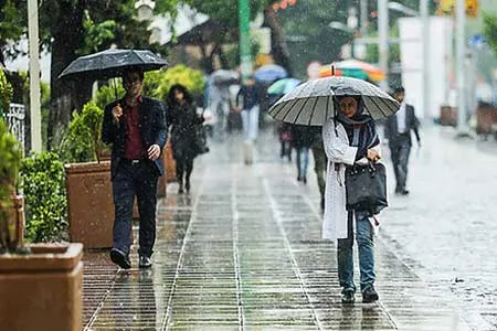 بارش باران و وزش باد شدید در ۵ استان
