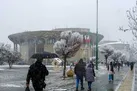 برف و باران در راه تهران